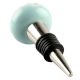 Sage Green Etched Ceramic Wine Stopper 